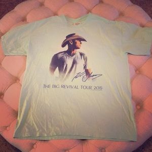 Vintage Kenny Chesney T-shirt Mint Green